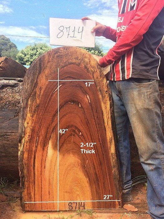 Angelim Pedra #8714 - 2-1/2" x 17" to 27" x 42" FREE SHIPPING within the Contiguous US. freeshipping - Big Wood Slabs