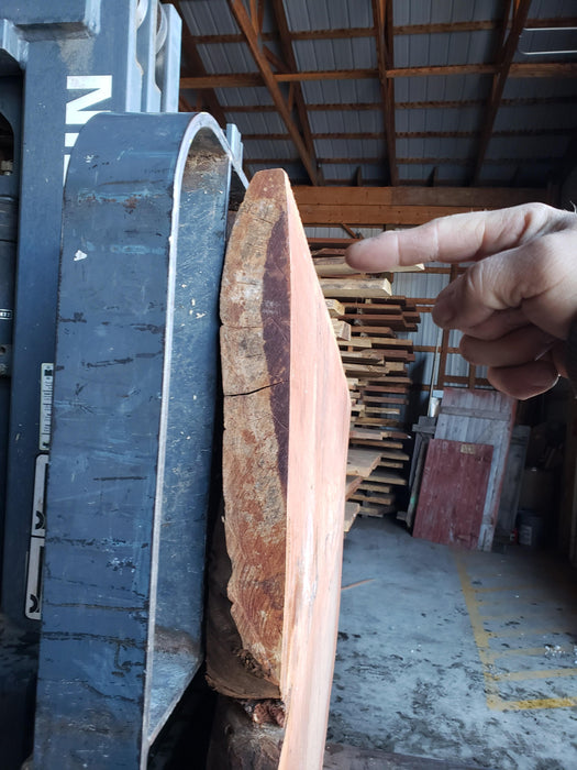 Jatoba / Brazilian Cherry  #4101 - 3-1/4" x 36" to 46" x 70" FREE SHIPPING within the Contiguous US. freeshipping - Big Wood Slabs