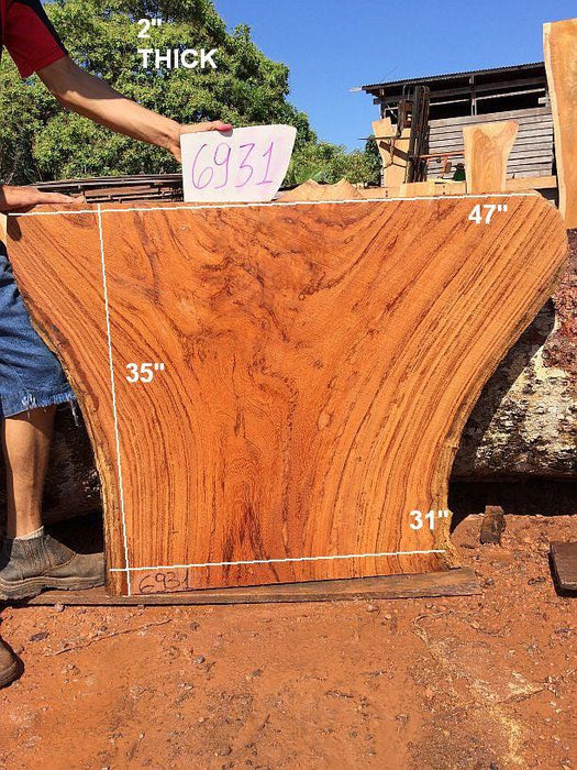 Angelim Pedra #6931 - 2" x 31" to 47" x 35" FREE SHIPPING within the Contiguous US. freeshipping - Big Wood Slabs