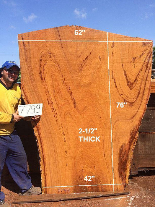 Angelim Pedra #7799- 2-1/2" x 42" to 62" x 76" FREE SHIPPING within the Contiguous US. freeshipping - Big Wood Slabs