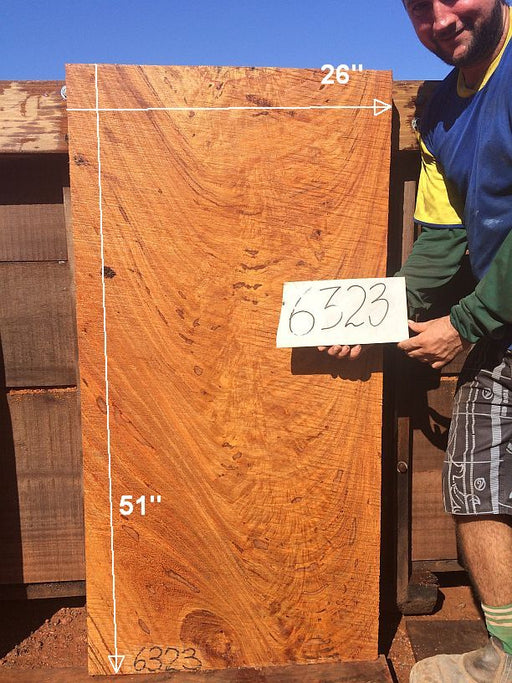 Angelim Pedra #6323 - 2-1/2" x 26" x 51" FREE SHIPPING within the Contiguous US. freeshipping - Big Wood Slabs