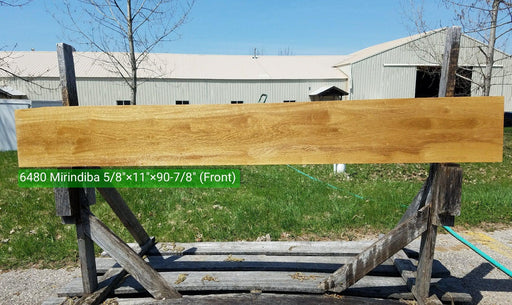 Mirindiba #6480- 5/8" x 11" x 90-7/8" FREE SHIPPING within the Contiguous US. freeshipping - Big Wood Slabs