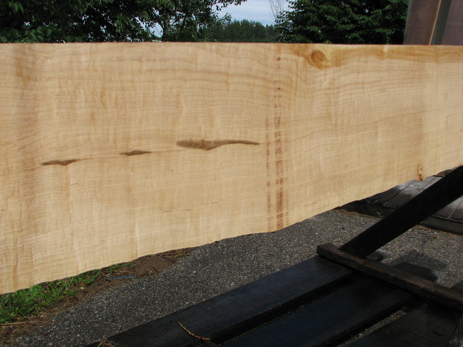 Maple, Figured #6626(JW) - 15/16" x 8-1/8" to 10-1/2" x 104" FREE SHIPPING within the Contiguous US. freeshipping - Big Wood Slabs