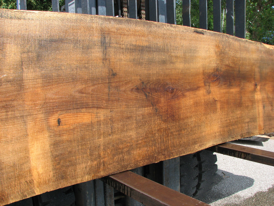 Red Oak #6876(JS) - 2-3/8" x 25" to 30" x 138" FREE SHIPPING within the Contiguous US. freeshipping - Big Wood Slabs