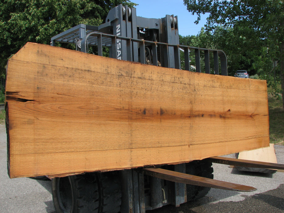 Red Oak #6877(JS) - 3" x 33" to 36" x 124" FREE SHIPPING within the Contiguous US. freeshipping - Big Wood Slabs