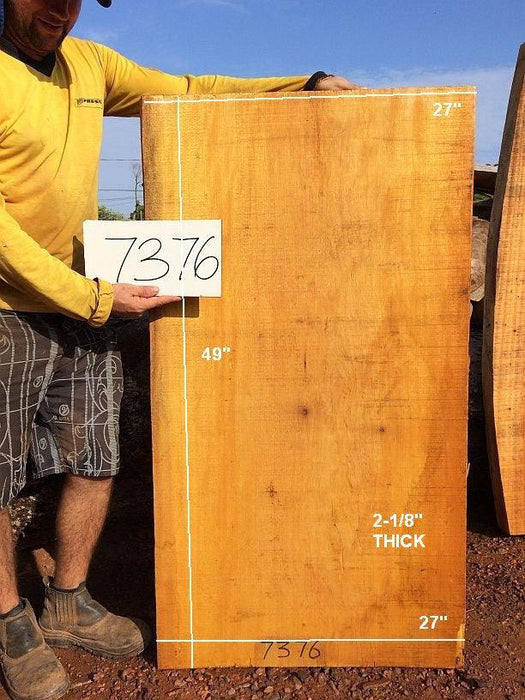 Satinwood-Pau Amarelo #7376- 2 1/8" x 27" x 49" FREE SHIPPING within the Contiguous US. freeshipping - Big Wood Slabs