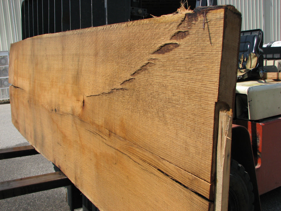Red Oak #7031 (JS) - 2-1/2" x 29" to 32" x 108" FREE SHIPPING within the Contiguous US. freeshipping - Big Wood Slabs