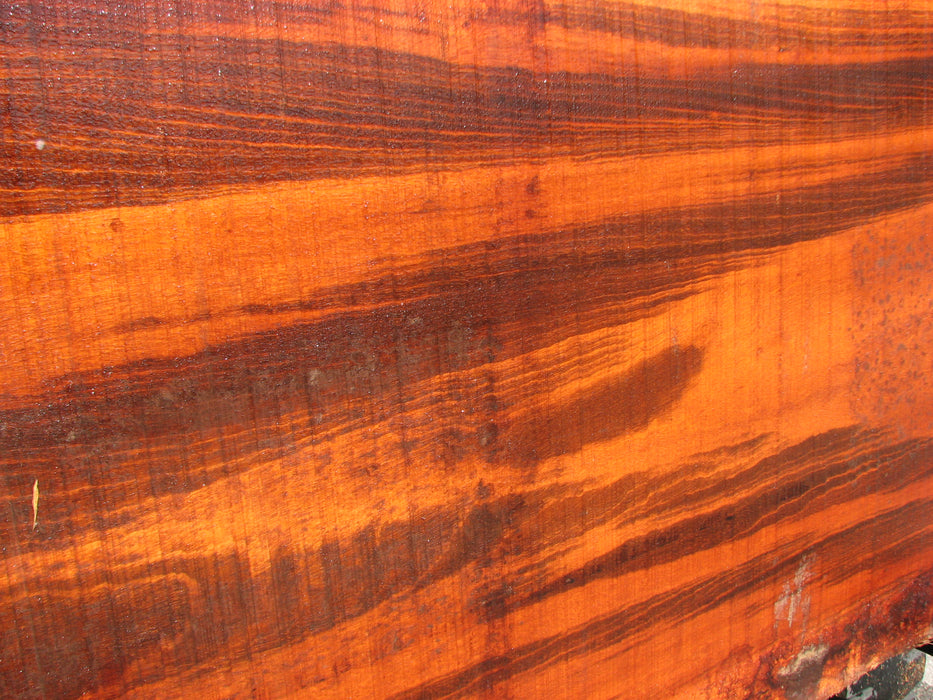 Goncalo Alves / Tigerwood #7067- 2-1/8" x 22-1/2" to 26-1/2" x 72" FREE SHIPPING within the Contiguous US. freeshipping - Big Wood Slabs