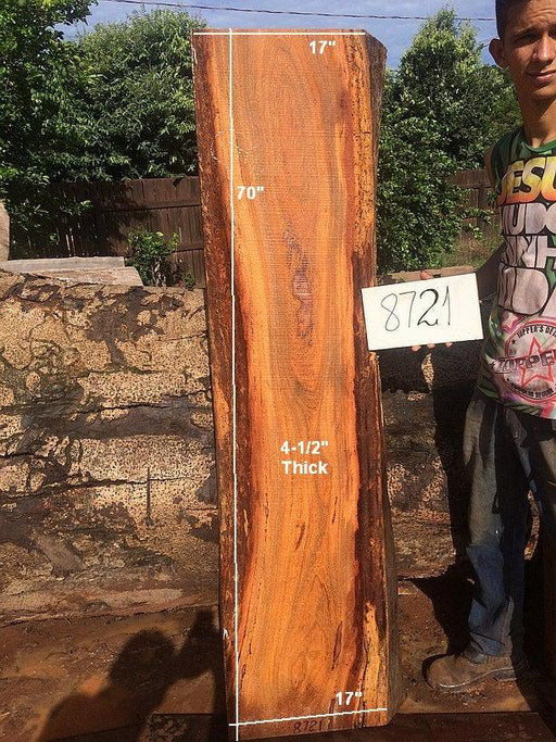 Angelim Pedra #8721 - 4-1/2" x 17" x 70" FREE SHIPPING within the Contiguous US. freeshipping - Big Wood Slabs