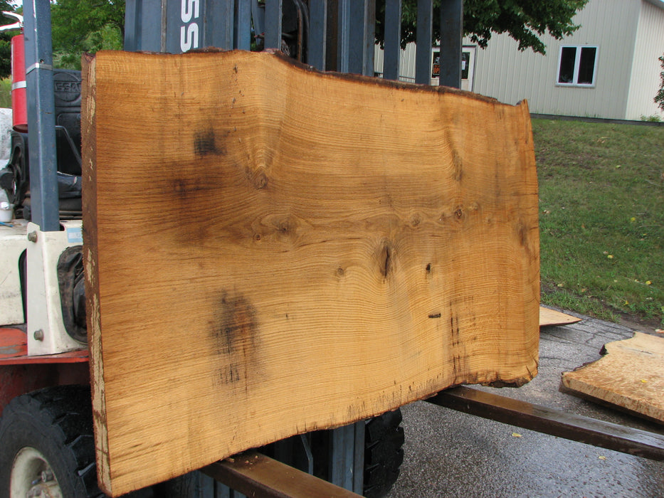 Oak, White #7664(ROC) - 2-1/2" x 32" - 35" x 63" FREE SHIPPING within the Contiguous US. freeshipping - Big Wood Slabs