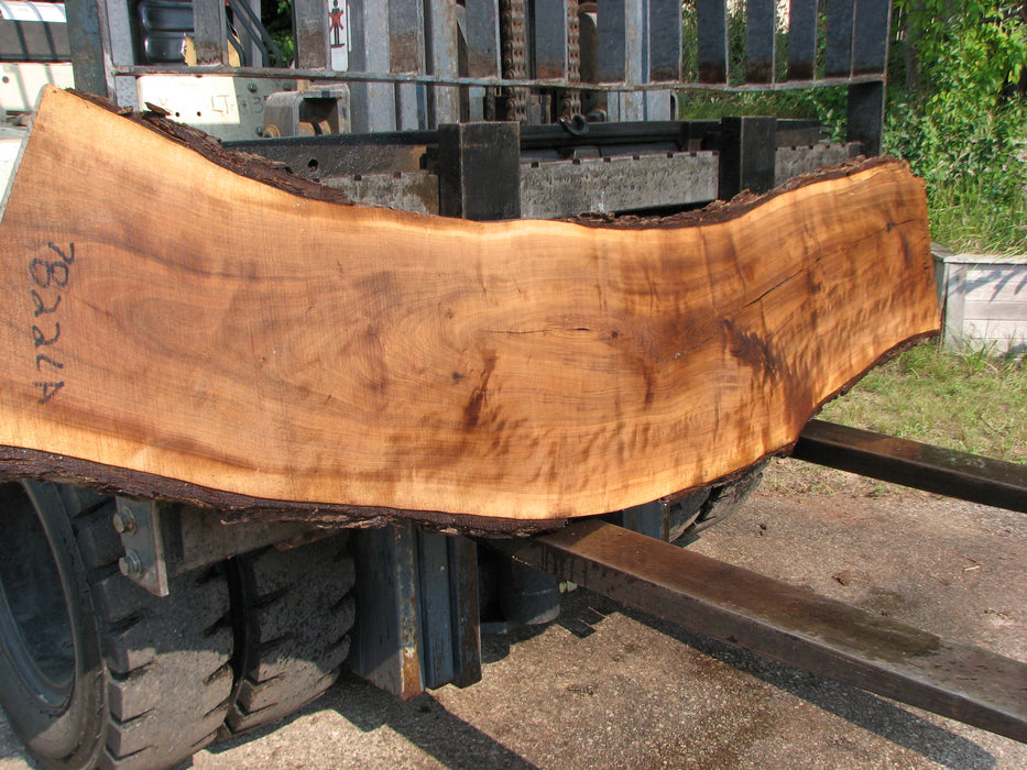 Walnut, American #7822(LA)  2" x  14" to 17" x 87" - FREE SHIPPING within the Contiguous US. freeshipping - Big Wood Slabs