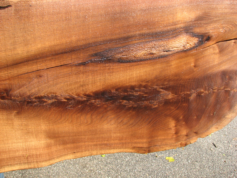 Walnut, American #7838(LA)  2" x 12" to 13" x 85" - FREE SHIPPING within the Contiguous US. freeshipping - Big Wood Slabs