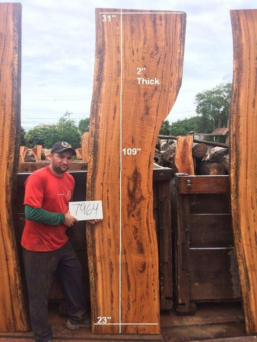 Angelim Pedra #7964 - 2" x 23" to 31" x 109" FREE SHIPPING within the Contiguous US. freeshipping - Big Wood Slabs