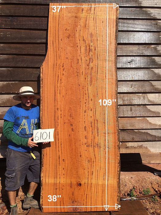 Angelim Pedra #6101 - 2-1/2" x 37" to 38" x 109" FREE SHIPPING within the Contiguous US. freeshipping - Big Wood Slabs