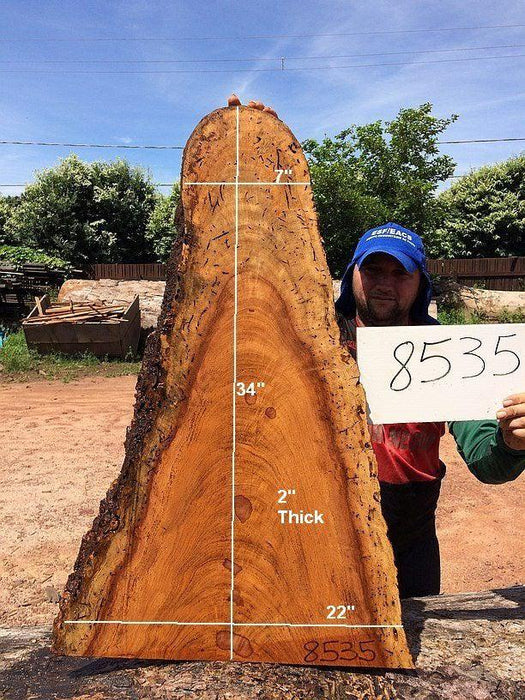 Angelim Pedra #8535 - 2" x 7" x 22" x 34" FREE SHIPPING within the Contiguous US. freeshipping - Big Wood Slabs