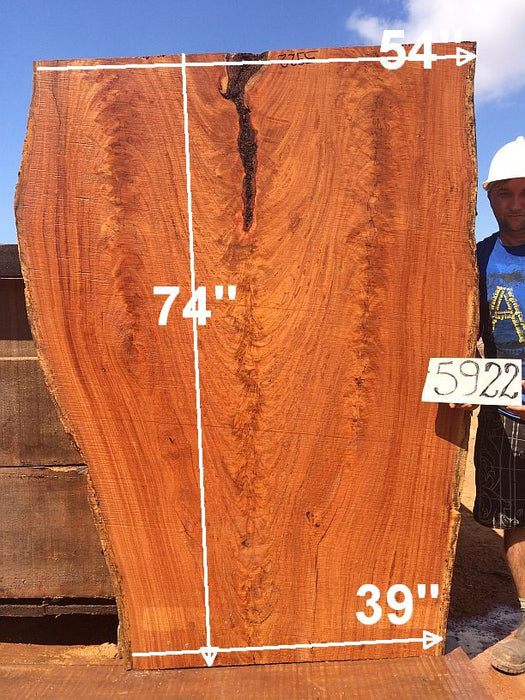 Angelim Pedra #5922 - 2-1/2" x 39" to 54" x 74" FREE SHIPPING within the Contiguous US. freeshipping - Big Wood Slabs