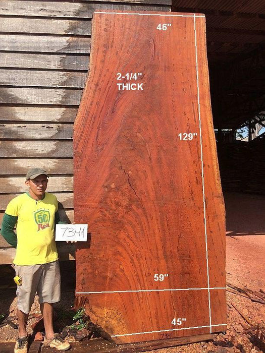 Angelim Pedra #7341 - 2-1/4" x 45" x 59" x 129" FREE SHIPPING within the Contiguous US. freeshipping - Big Wood Slabs