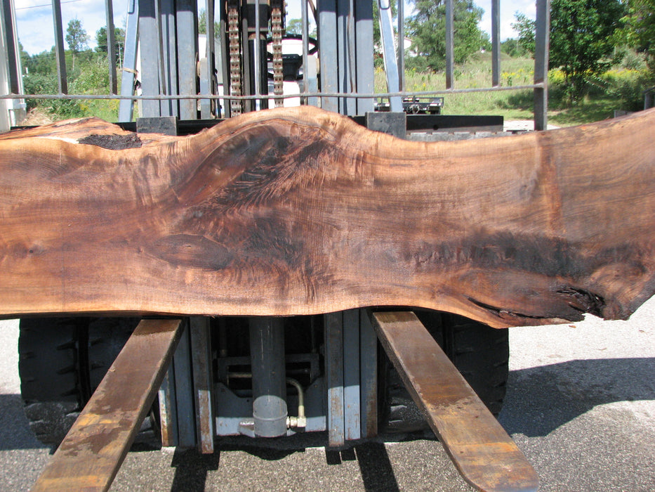 Walnut, American #8004(LA) - 2-1/4" x 19" to 25" x 167" - FREE SHIPPING within the Contiguous US. freeshipping - Big Wood Slabs