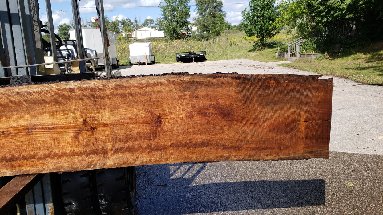 Cherry, American / Flame Figure #8012 (LA) - 2-1/2" x 18" to 21" x 175" FREE SHIPPING within the Contiguous US. freeshipping - Big Wood Slabs