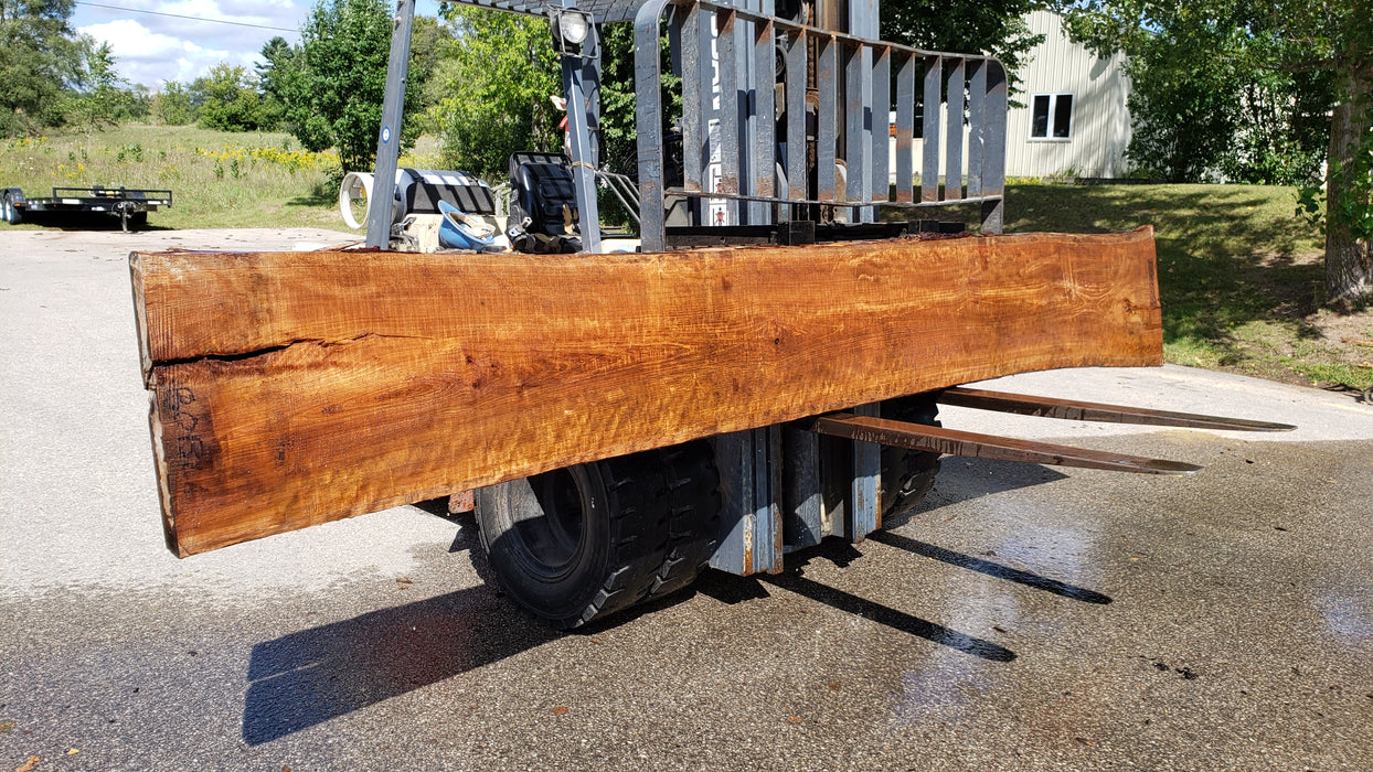 Cherry, American / Flame Figure #8013 (LA) - 2-1/2" x 20" to 26" x 173" FREE SHIPPING within the Contiguous US. freeshipping - Big Wood Slabs