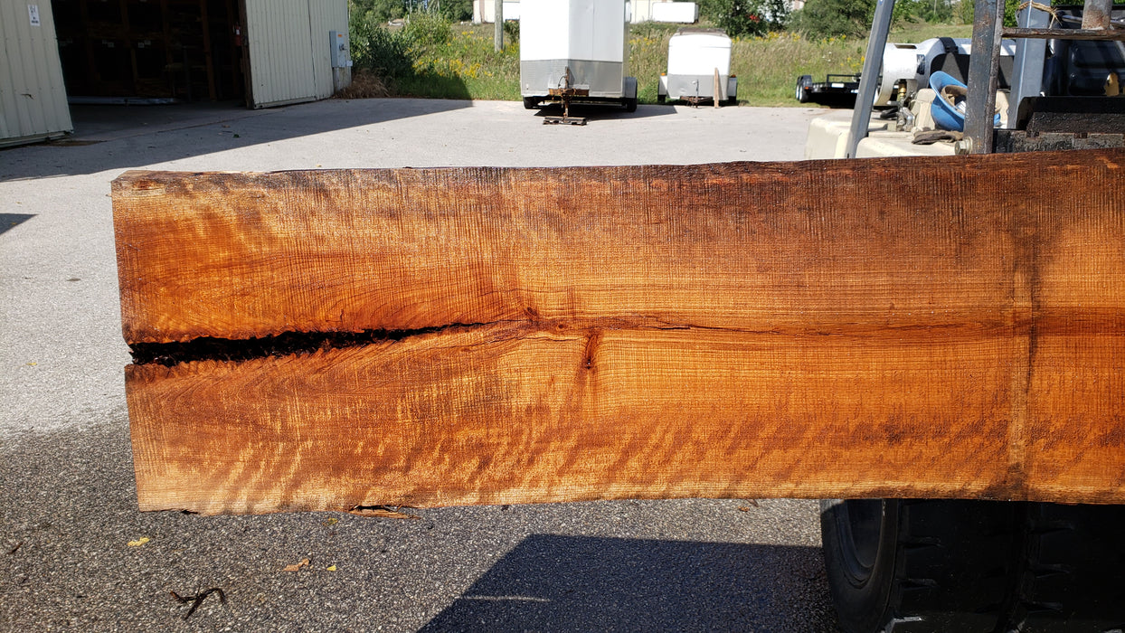 Cherry, American / Flame Figure #8013 (LA) - 2-1/2" x 20" to 26" x 173" FREE SHIPPING within the Contiguous US. freeshipping - Big Wood Slabs