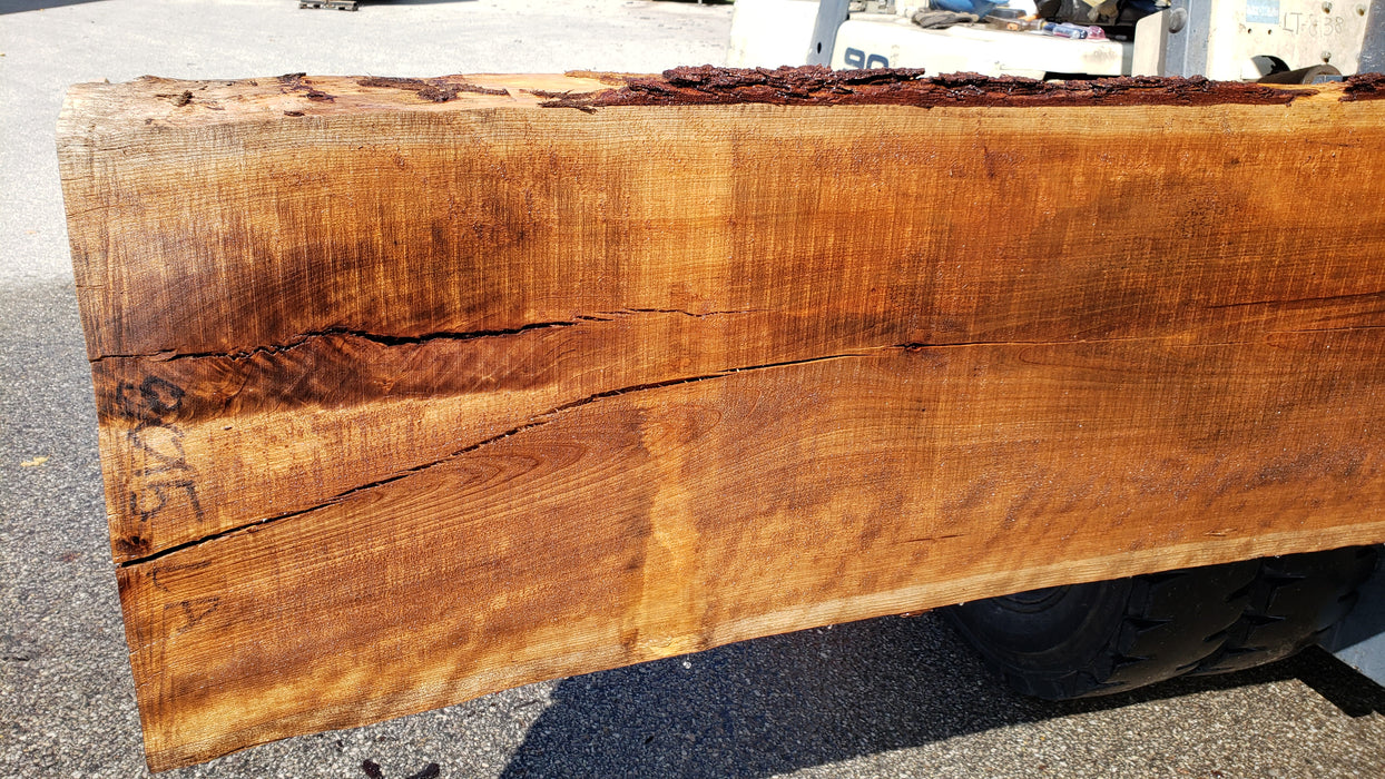 Cherry, American / Flame Figure #8015 (LA) - 2-1/2" x 20" to 23" x 174" FREE SHIPPING within the Contiguous US. freeshipping - Big Wood Slabs
