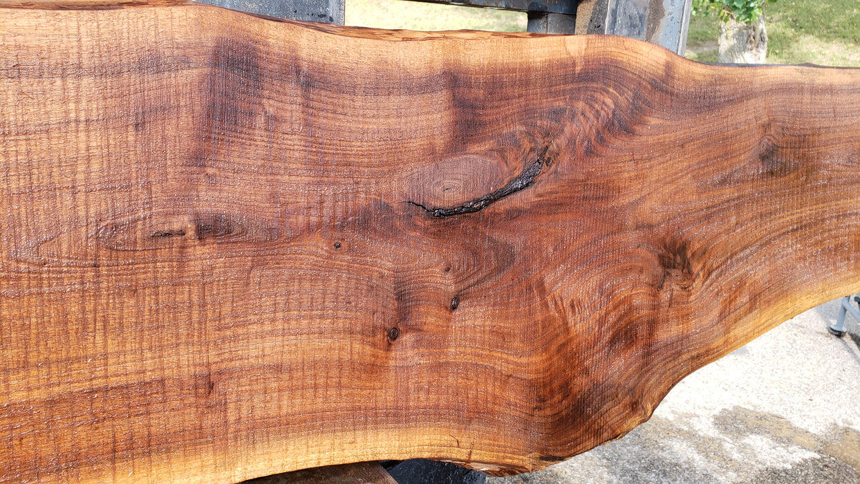Walnut, American #8035 (LA) - 1-1/2" x 13" to 15" x 128" - FREE SHIPPING within the Contiguous US. freeshipping - Big Wood Slabs