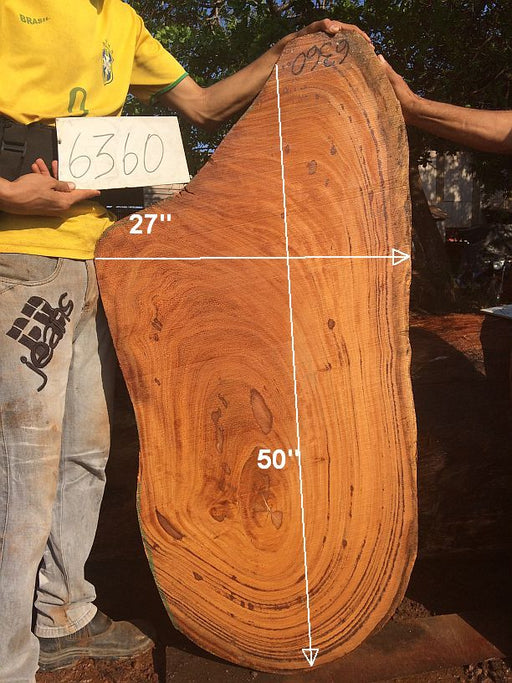 Angelim Pedra #6360 - 2-1/2" x 20" to 27" x 50" FREE SHIPPING within the Contiguous US. freeshipping - Big Wood Slabs