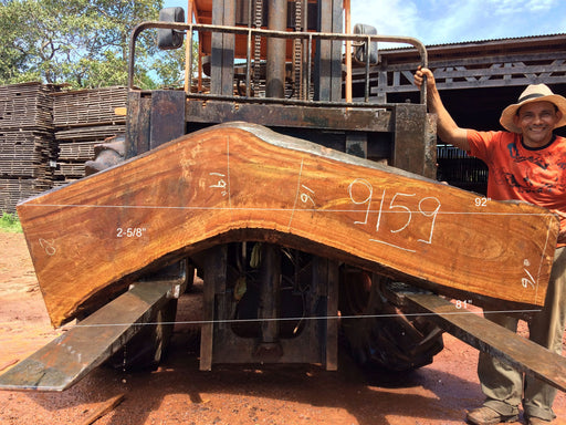 Ipe / Brazilian Walnut #9159 - 2-1/8" x 16" to 20" x 86" FREE SHIPPING within the Contiguous US. freeshipping - Big Wood Slabs