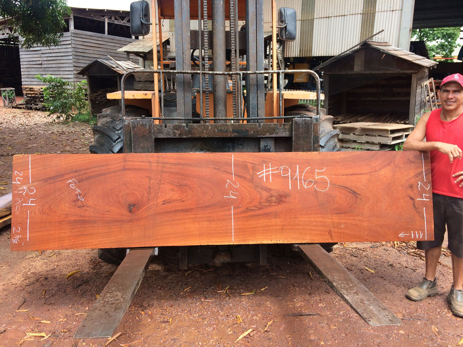 Angelim Pedra #9165 - 2-1/4" x 24" x 111" FREE SHIPPING within the Contiguous US. freeshipping - Big Wood Slabs