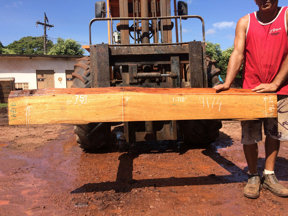 Jatoba / Brazilian Cherry #9174– 1-7/8″ x 8″ to 10" x 75″ FREE SHIPPING within the Contiguous US. freeshipping - Big Wood Slabs