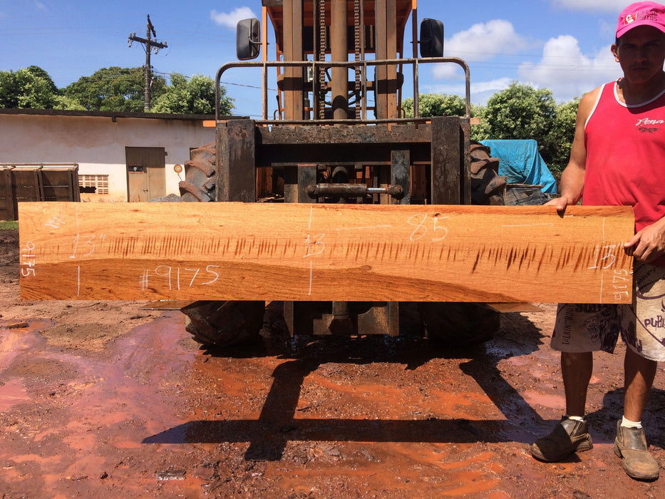 Jatoba / Brazilian Cherry #9175– 1-3/4″ x 13" x 85″ FREE SHIPPING within the Contiguous US. freeshipping - Big Wood Slabs