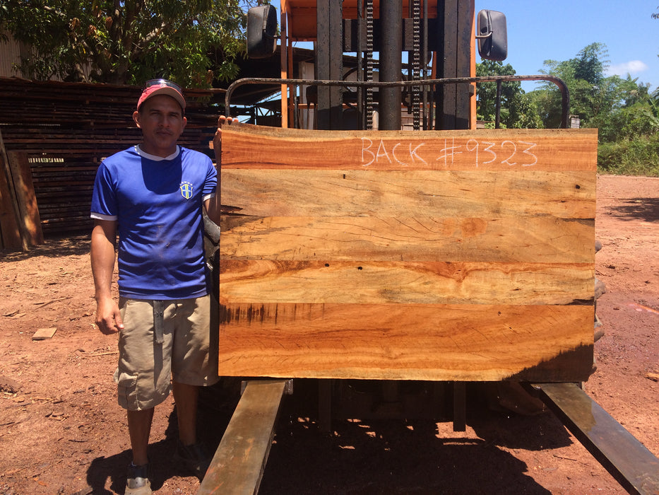 Goncalo Alves / Tigerwood #9323 - 1-3/4" x 38" to 39" x 57" FREE SHIPPING within the Contiguous US. freeshipping - Big Wood Slabs