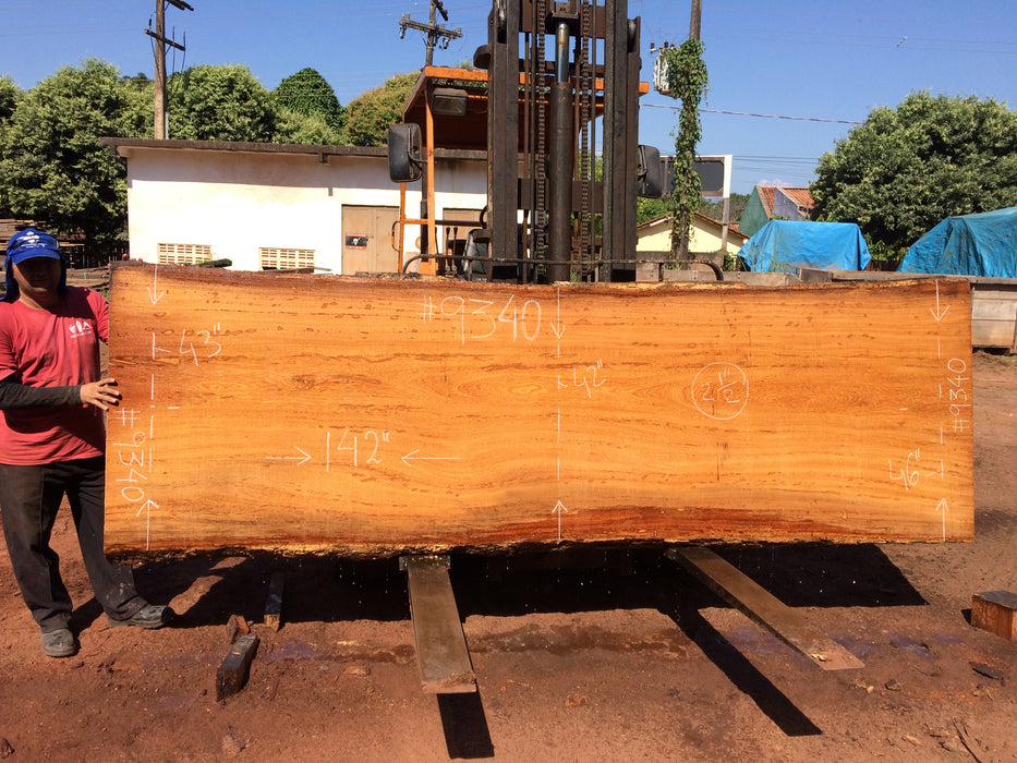 Angelim Pedra #9340 - 2-1/2" x 42" to 46" x 142" FREE SHIPPING within the Contiguous US. freeshipping - Big Wood Slabs