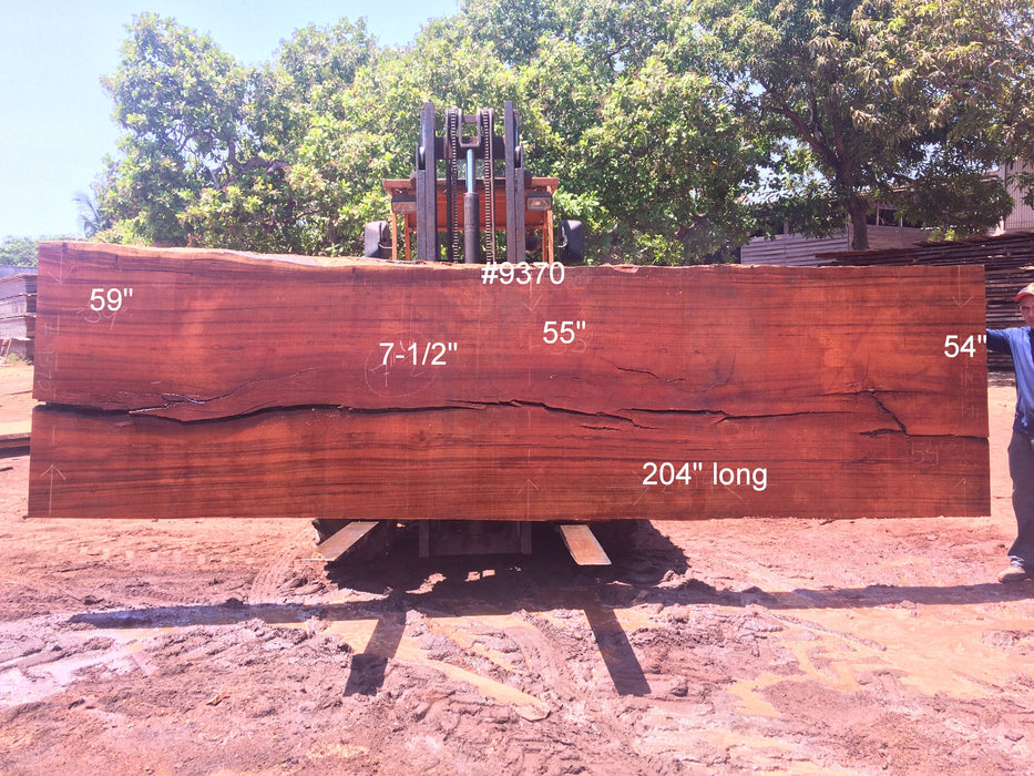 Angelim Pedra # 9370 - 7-1/2" x 54" to 59" x 204" FREE SHIPPING within the Contiguous US. freeshipping - Big Wood Slabs