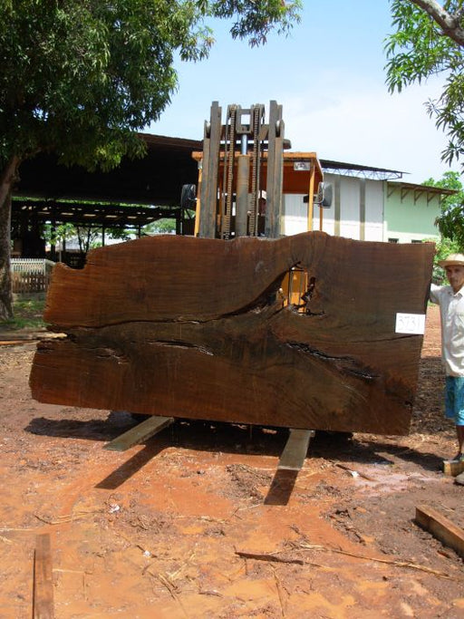 Ipe / Brazilian Walnut #3731 - 2-1/2" x 45" to 60" x 120" FREE SHIPPING within the Contiguous US. freeshipping - Big Wood Slabs