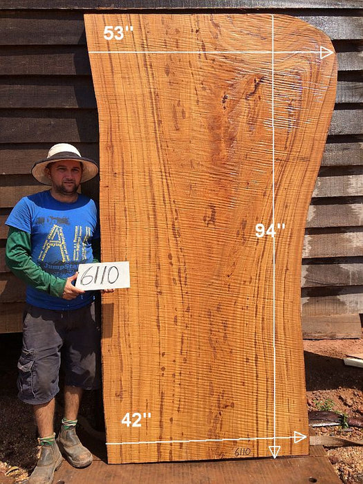 Angelim Pedra #6110 - 2-1/2" x 42" to 53" x 94" FREE SHIPPING within the Contiguous US. freeshipping - Big Wood Slabs