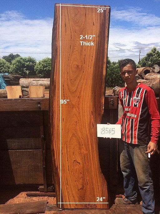 Angelim Pedra #8565 - 2-1/2" x 24" to 25" x 95" FREE SHIPPING within the Contiguous US. freeshipping - Big Wood Slabs