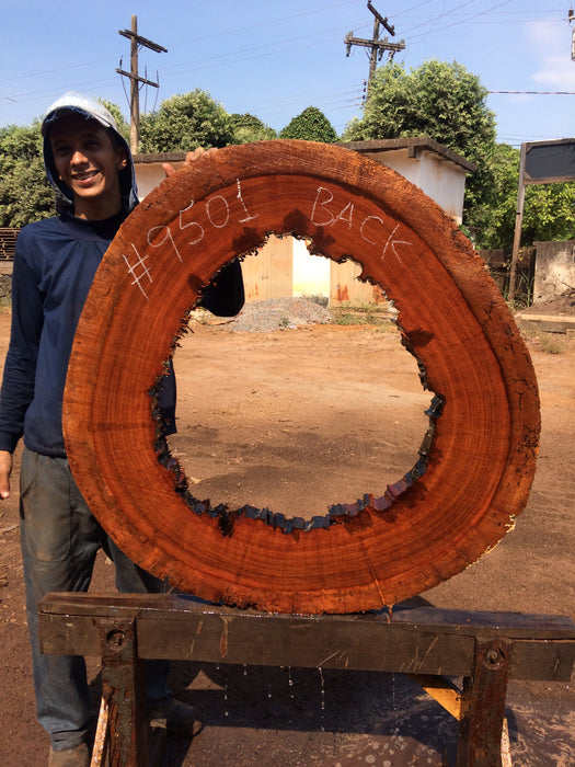 Jatoba / Brazilian Cherry # 9501 – 2-5/8 x 39″ x 40″ FREE SHIPPING within the Contiguous US. freeshipping - Big Wood Slabs