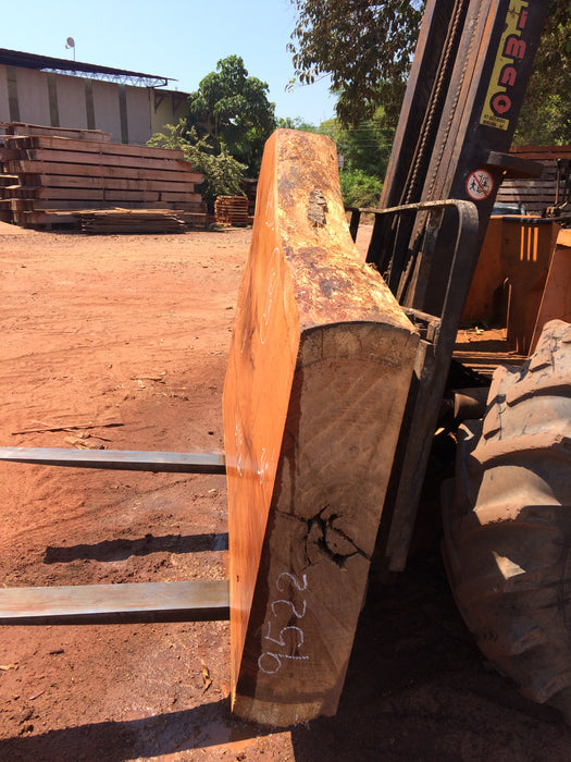 Jatoba / Brazilian Cherry # 9522 – 9-5/8″ x 33″ to 56″ x 100″ FREE SHIPPING within the Contiguous US. freeshipping - Big Wood Slabs