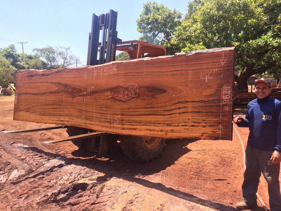 Angelim Pedra # 9524 - 2-5/8" x 46" to 51" x 213" FREE SHIPPING within the Contiguous US. freeshipping - Big Wood Slabs