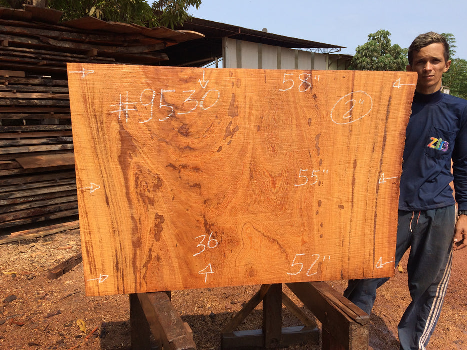 Angelim Pedra # 9530 - 2" x 52" to 58" x 36" FREE SHIPPING within the Contiguous US. freeshipping - Big Wood Slabs