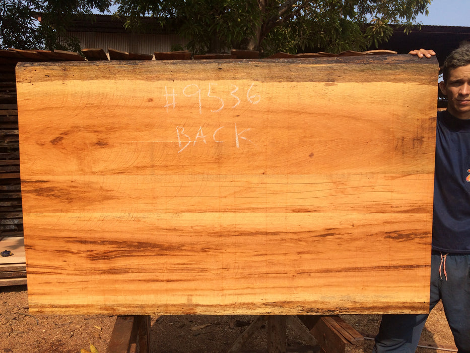 Goncalo Alves / Tigerwood #9536 - 1-3/4" x 40" to 42" x 66" FREE SHIPPING within the Contiguous US. freeshipping - Big Wood Slabs