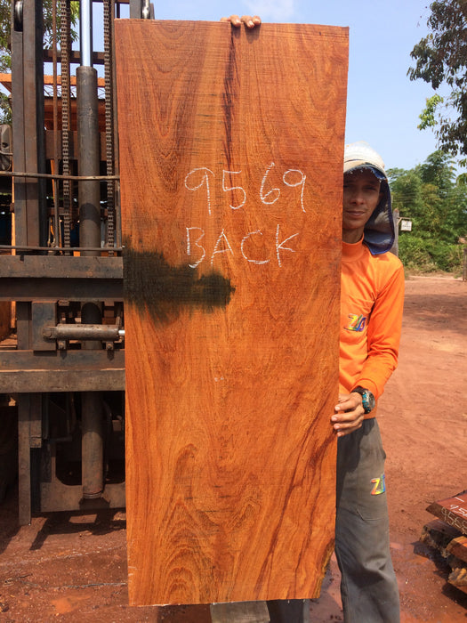 Cumaru / Brazilian Teak #9569 - 2" X 18" to 20" X 55" FREE SHIPPING within the Contiguous US. freeshipping - Big Wood Slabs