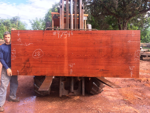 Angelim Pedra # 9754 - 1-1/2" x 42'' x 117" FREE SHIPPING within the Contiguous US. freeshipping - Big Wood Slabs