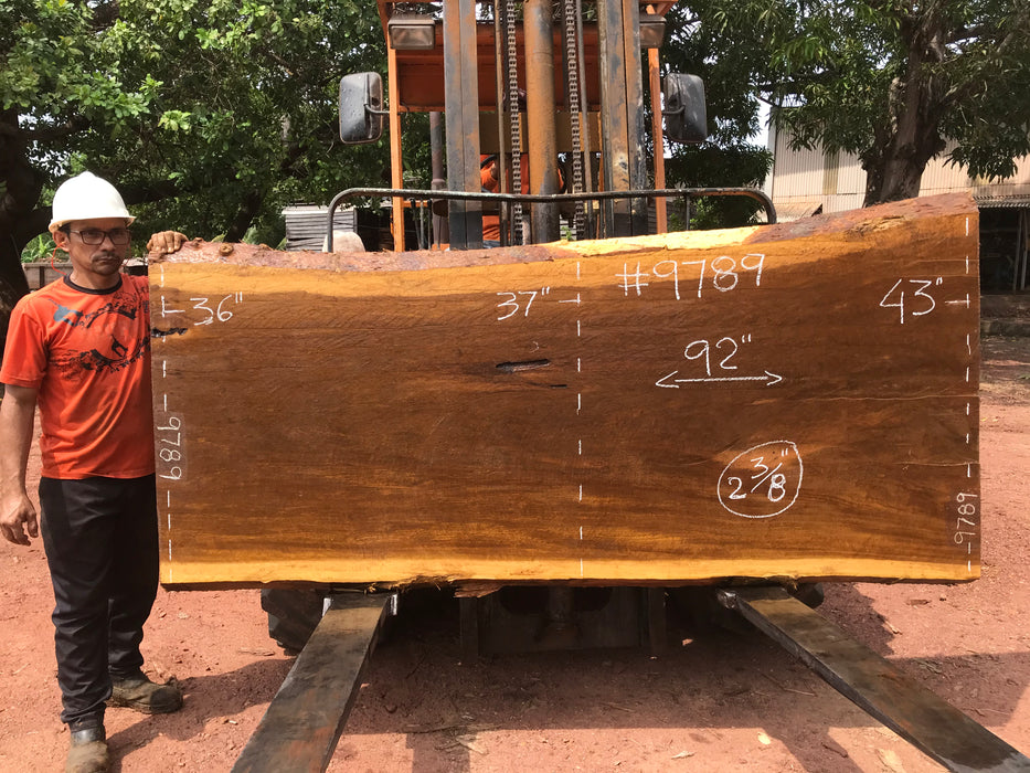 Mirindiba #9789 - 2-3/8" x 36" to 43" x 92" FREE SHIPPING within the Contiguous US. freeshipping - Big Wood Slabs