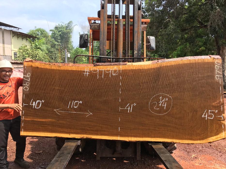 Mirindiba #9790 - 2-1/4" x 40" to 45" x 110" FREE SHIPPING within the Contiguous US. freeshipping - Big Wood Slabs