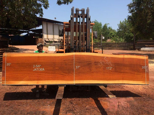 Jatoba-Brazilian Cherry #8976– 2 5/8″ x 35″ to 37″ x 172″ FREE SHIPPING within the Contiguous US. freeshipping - Big Wood Slabs