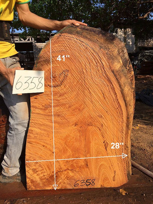 Angelim Pedra #6358- 2-1/2" x 22" to 28" x 41" FREE SHIPPING within the Contiguous US. freeshipping - Big Wood Slabs