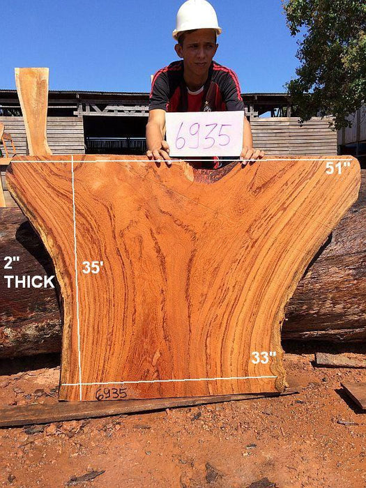 Angelim Pedra #6935 - 2" x 33" to 51" x 35" FREE SHIPPING within the Contiguous US. freeshipping - Big Wood Slabs